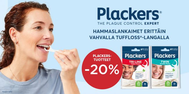 Plackers tuotteet -20%