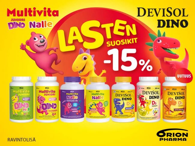 Orion lasten vitamiinit -15%