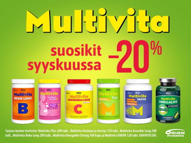 Multivita suosikit -20 %