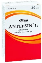 Antepsin 1 g tabletti 30 läpipainopakkaus