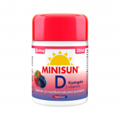 Minisun D-vit Kuningatar 20 mikrog 200 tabl 